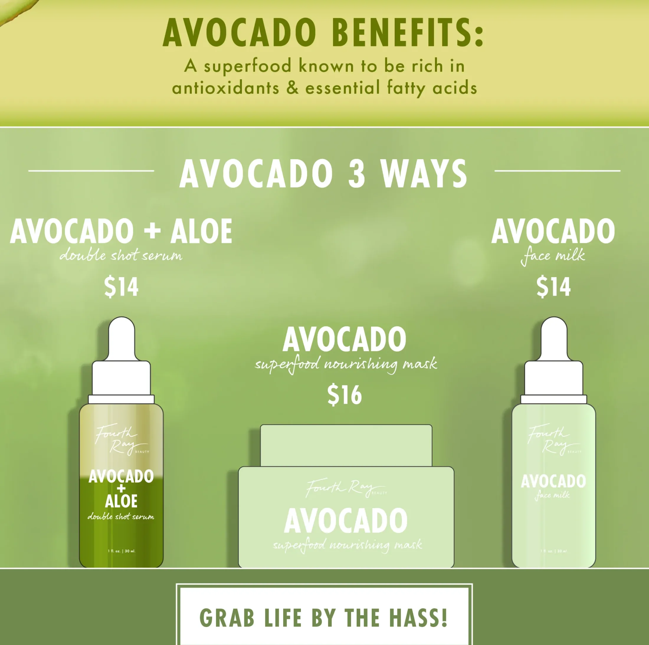 ColourPop Serums*Avocado + Aloe Double Shot Nourishing Face Serum