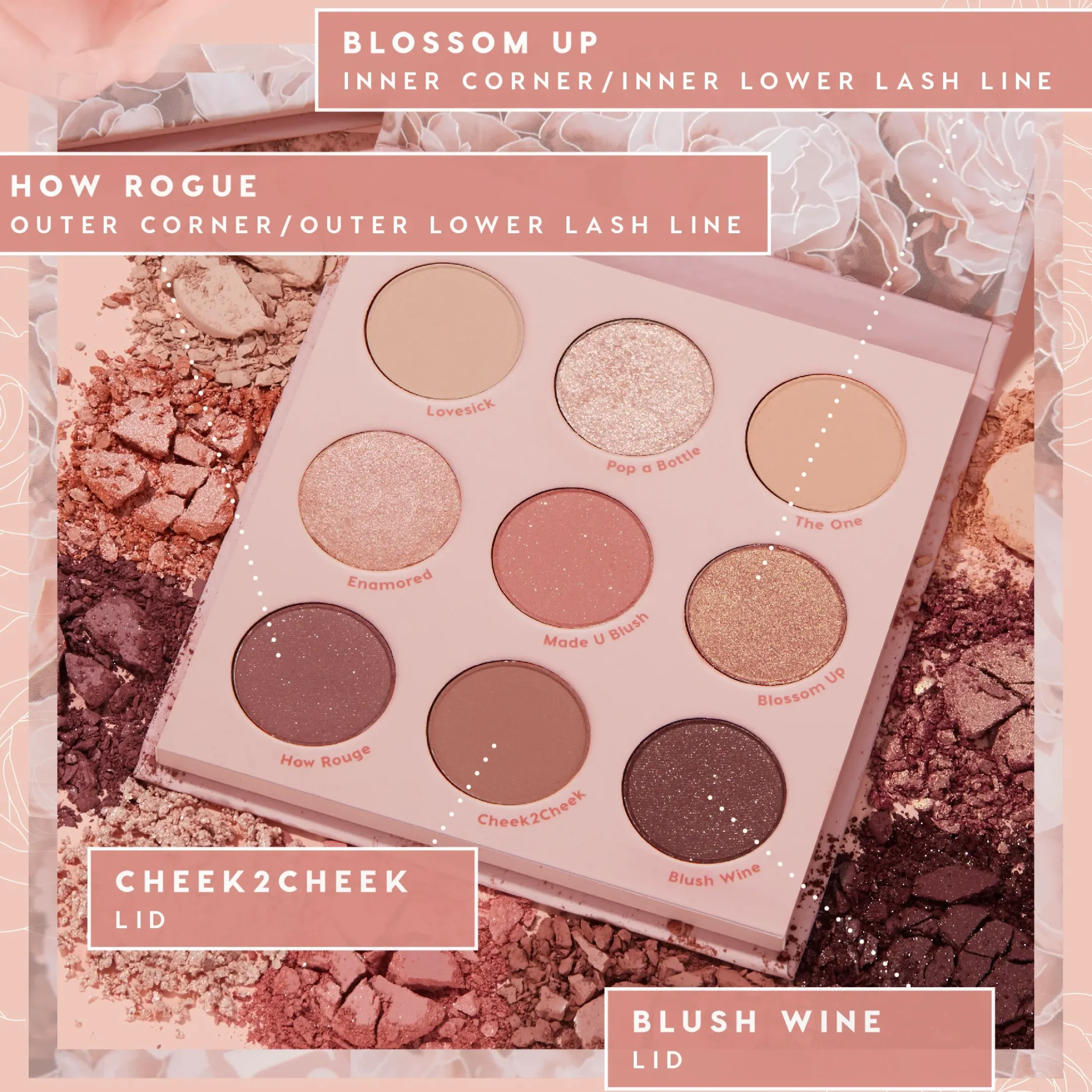 ColourPop Nude Palettes*Blush Crush Warm-Nude Powder Palette