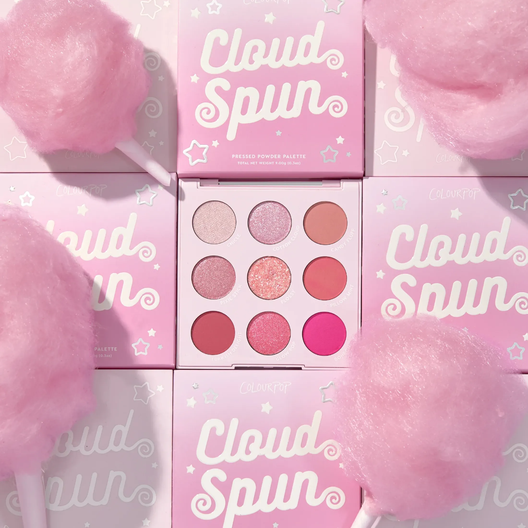 ColourPop Monochromatic Palettes*Cloud Spun Pink-Tone Powder Palette