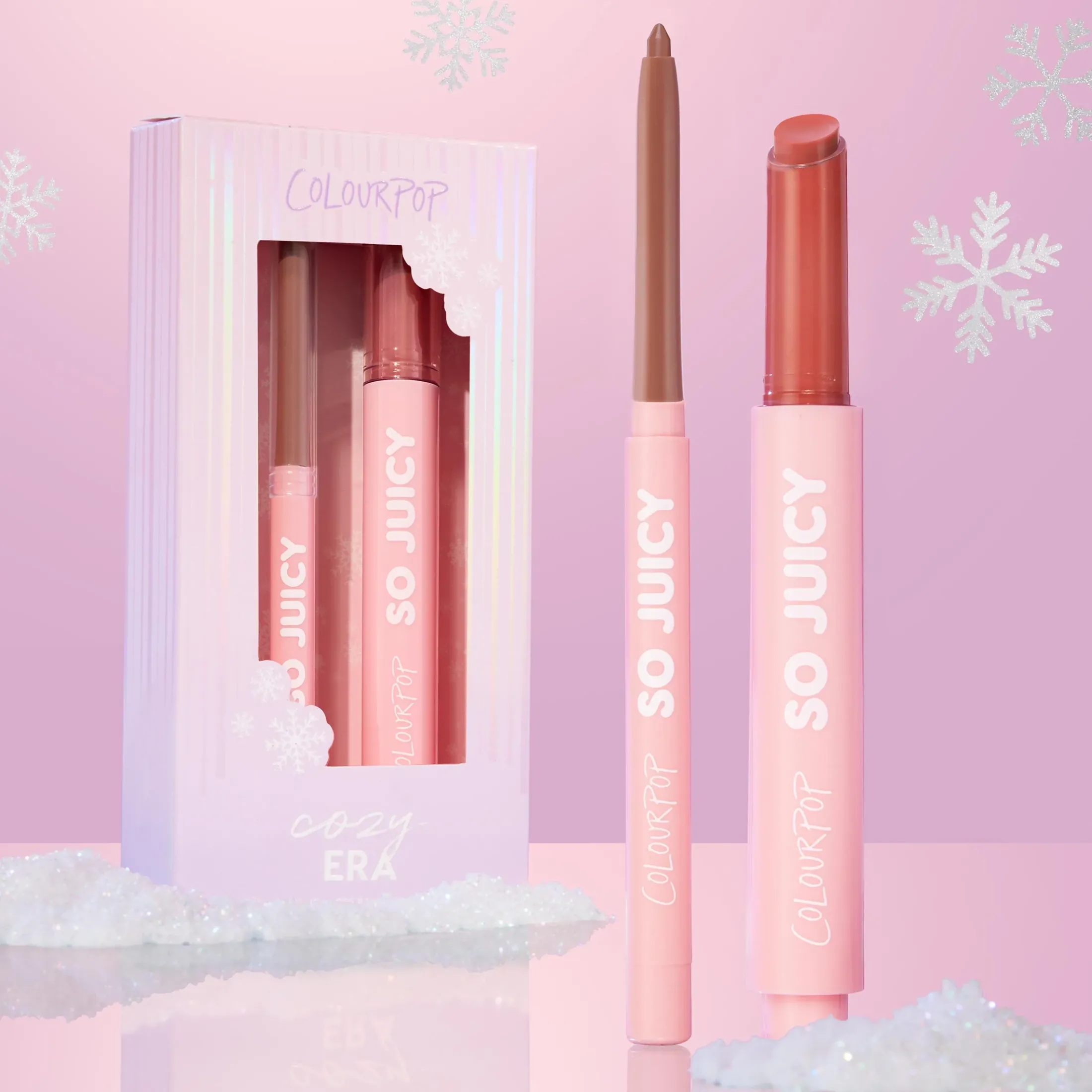 ColourPop Lip Gloss & Lip Oil|Lip Sets*Cozy Era Nude plumping gloss balm & lip liner kit