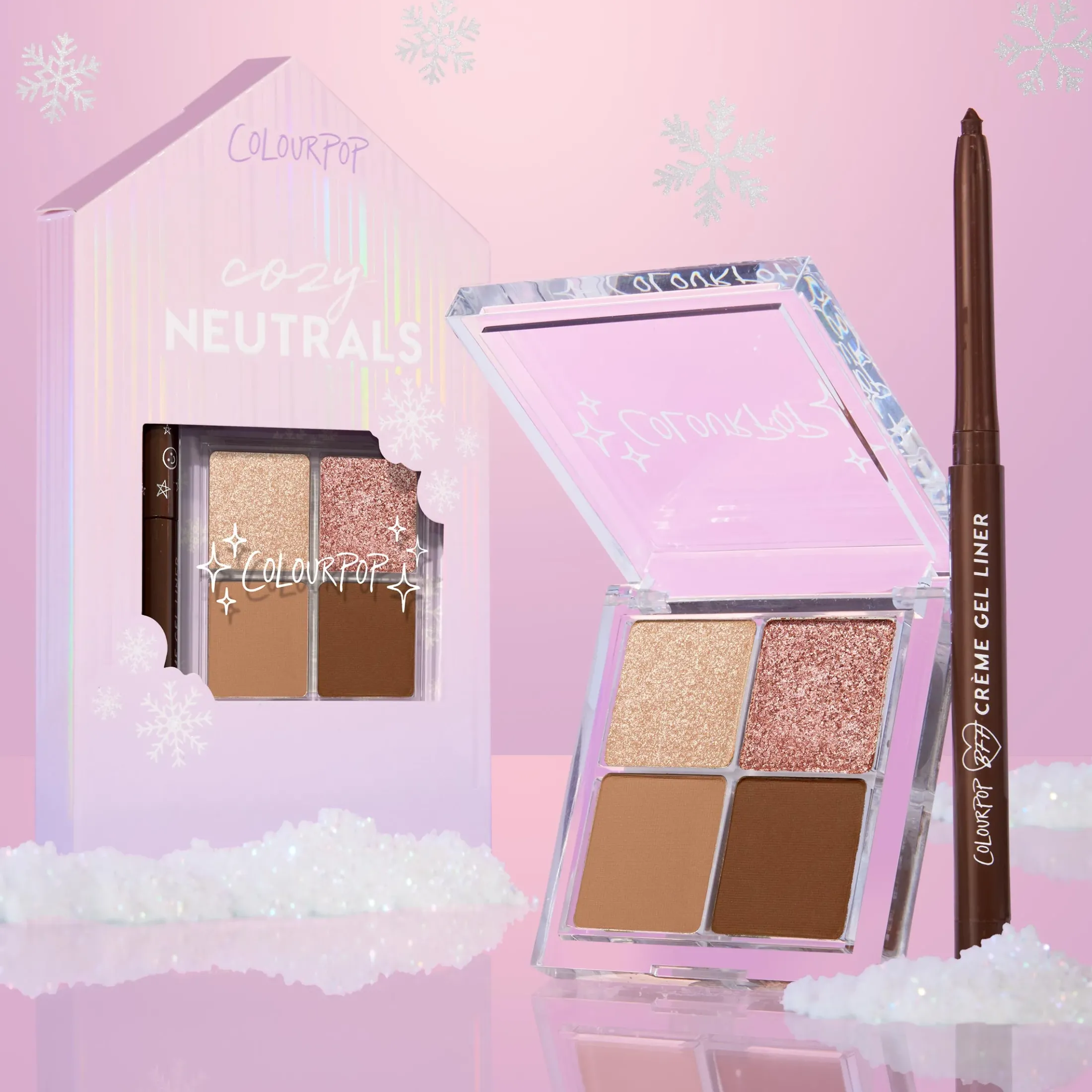 ColourPop Eye Sets*Cozy Neutrals Neutral eyeshadow palette & gel liner kit
