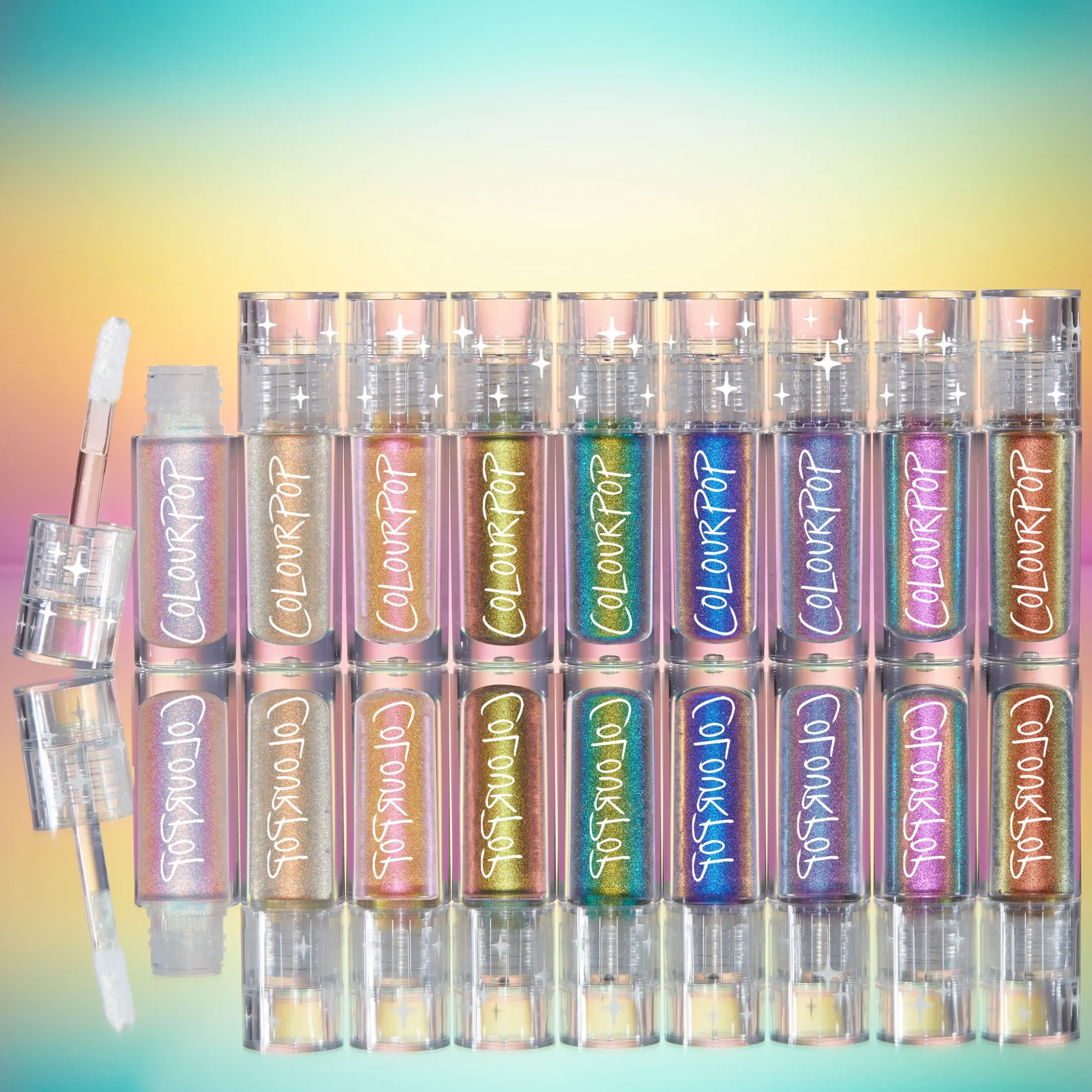 ColourPop Eyeshadow|Eye Sets*Crazy 4 Chrome Chrome Liquid Eyeshadow Set