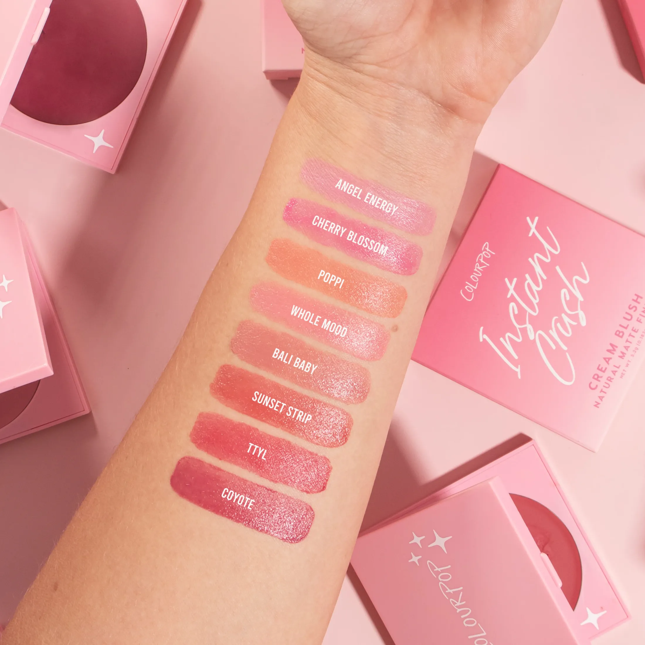 ColourPop Blush*Instant Crush Cream Blush Natural Matte Cream Blush Angel Energy