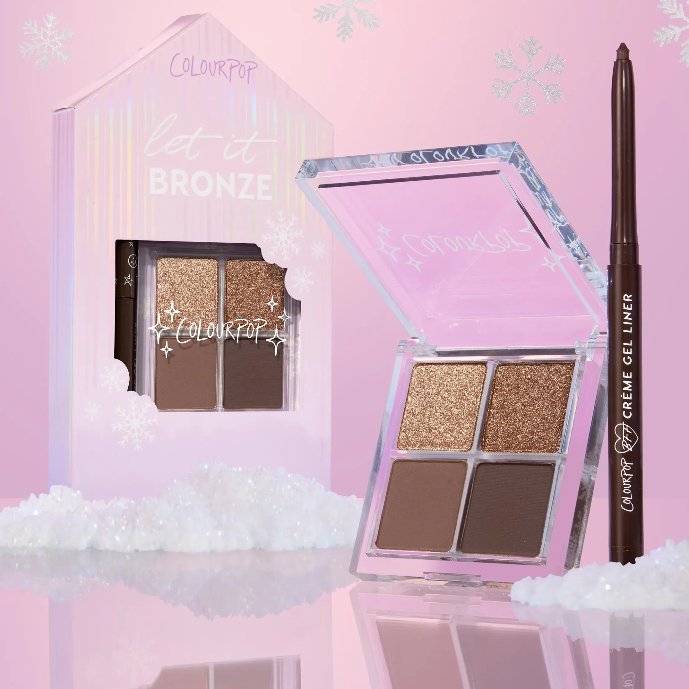ColourPop Eye Sets*Let It Bronze Bronze eyeshadow palette & gel liner kit