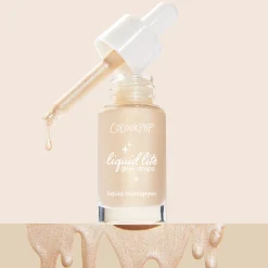ColourPop Bronzer & Highlighter*Liquid Lite Glow Drops Face + Body Highlighter Sun O' Clock