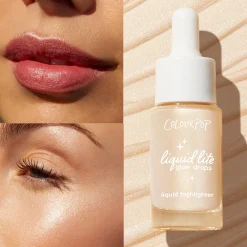 ColourPop Bronzer & Highlighter*Liquid Lite Glow Drops Face + Body Highlighter Sun O' Clock