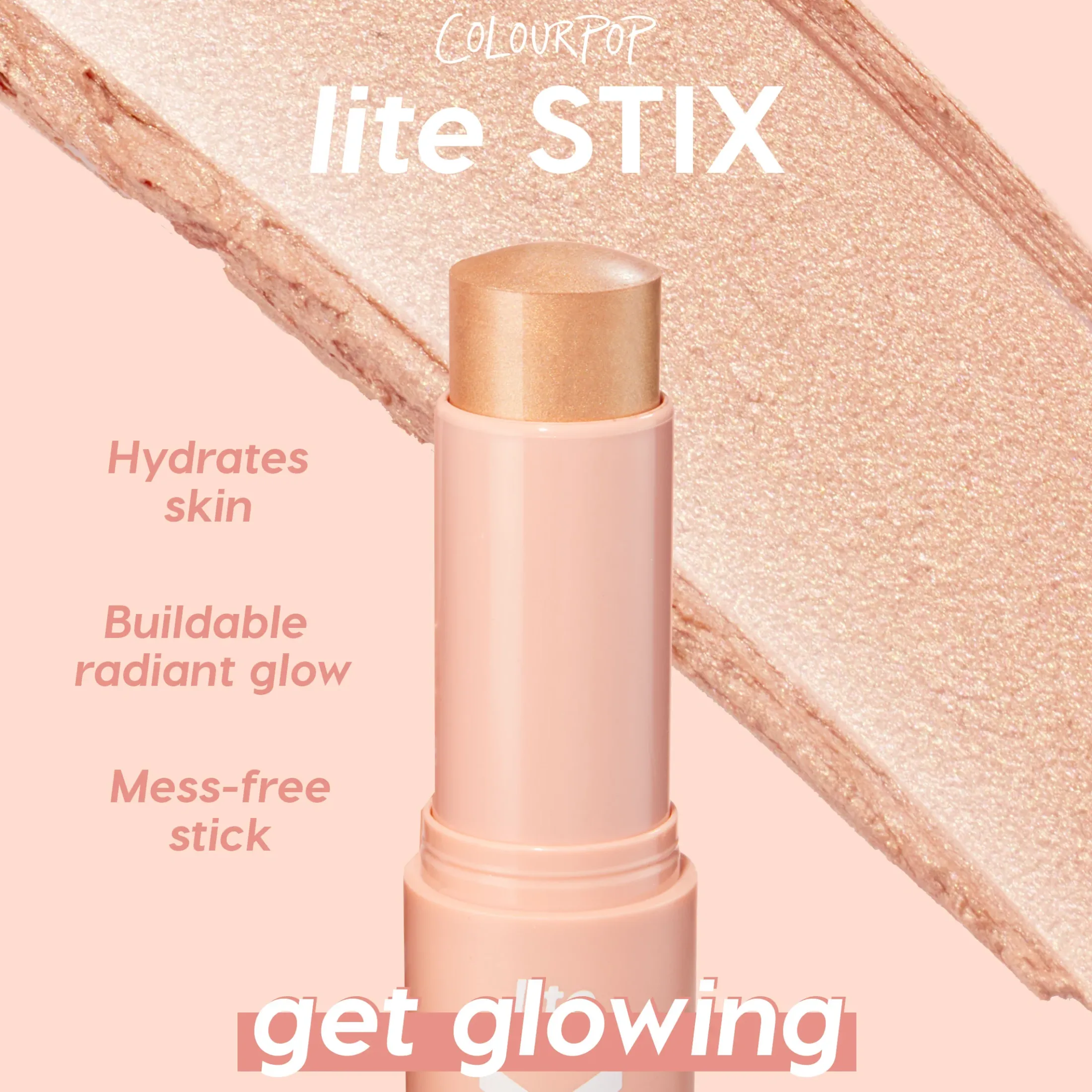 ColourPop Bronzer & Highlighter*Lite Stix Cream Highlighter Stick Glazey
