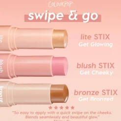 ColourPop Bronzer & Highlighter*Lite Stix Cream Highlighter Stick Glazey