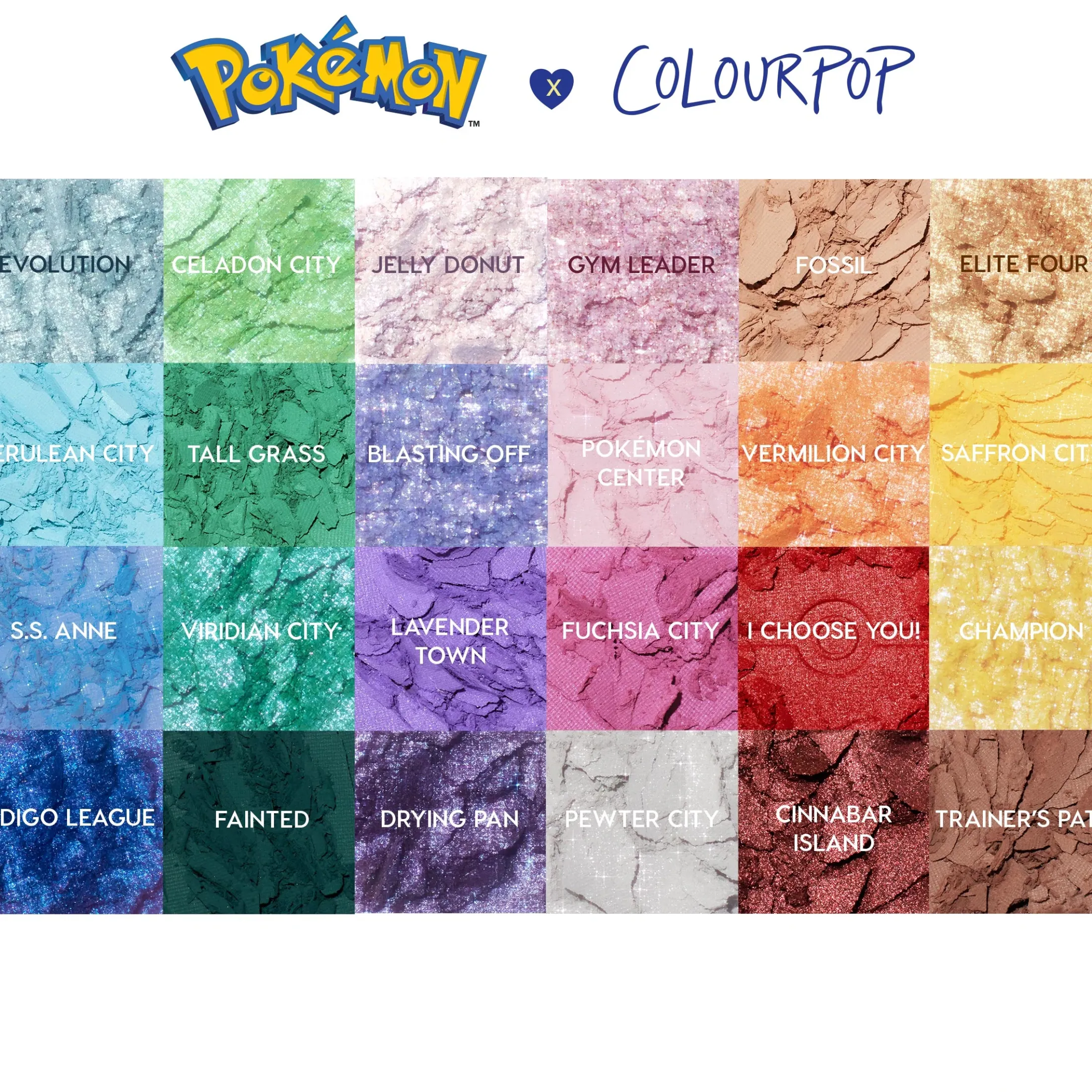 ColourPop Collab Palettes*Pallet Town Rainbow Eyeshadow Palette