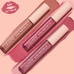 ColourPop Lipstick & Lip Stains|Lip Sets*Pink Plz Ultra Blotted Lip Trio