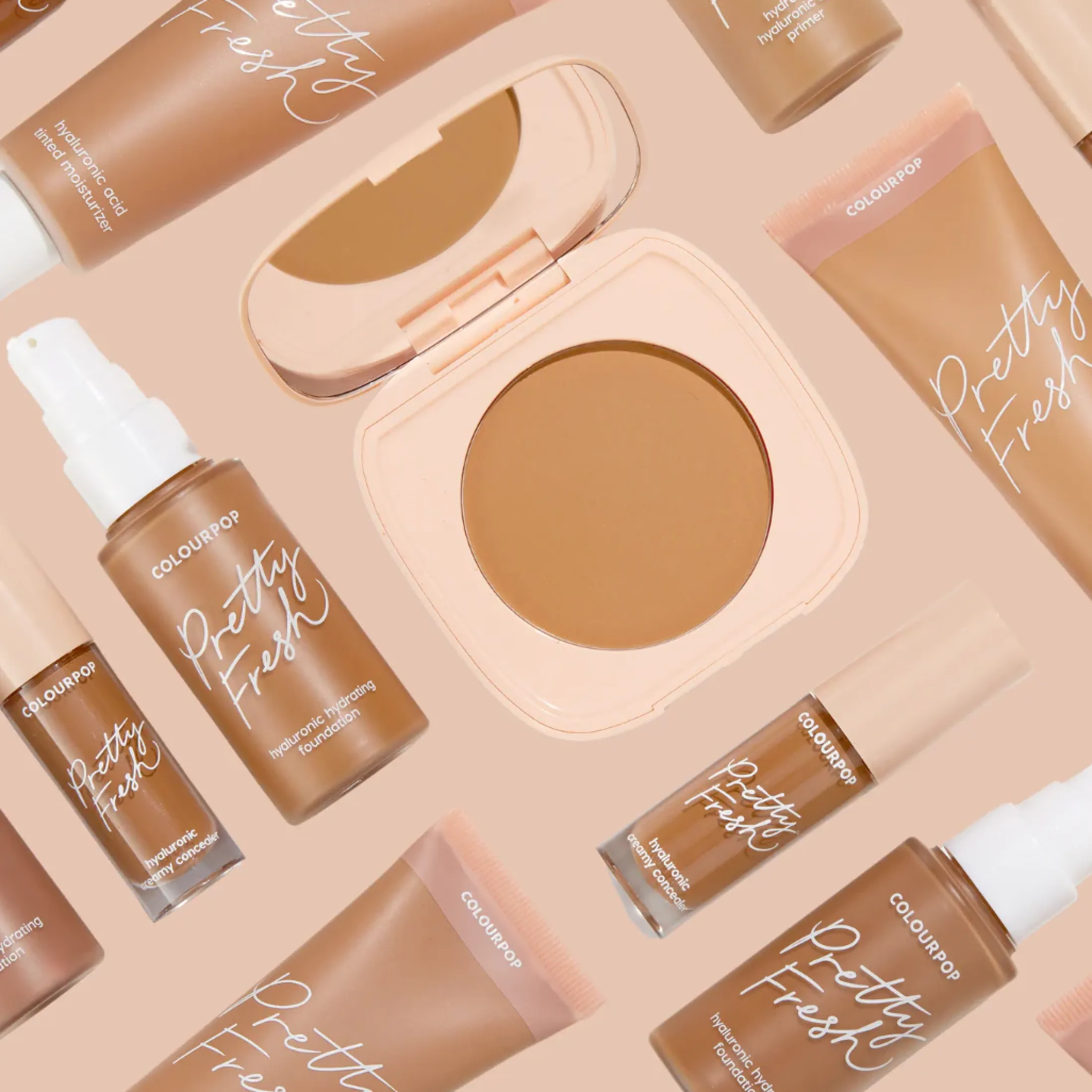 ColourPop Complexion*Pretty Fresh Hyaluronic Acid Tinted Moisturizer Oil-Free Tinted Moisturizer Medium 10 N