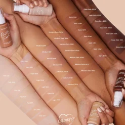 ColourPop Complexion*Pretty Fresh Hyaluronic Acid Hydrating Foundation Medium-Coverage Liquid Foundation Medium Dark 120 W