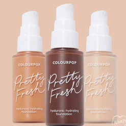ColourPop Complexion*Pretty Fresh Hyaluronic Acid Hydrating Foundation Medium-Coverage Liquid Foundation Medium Dark 120 W