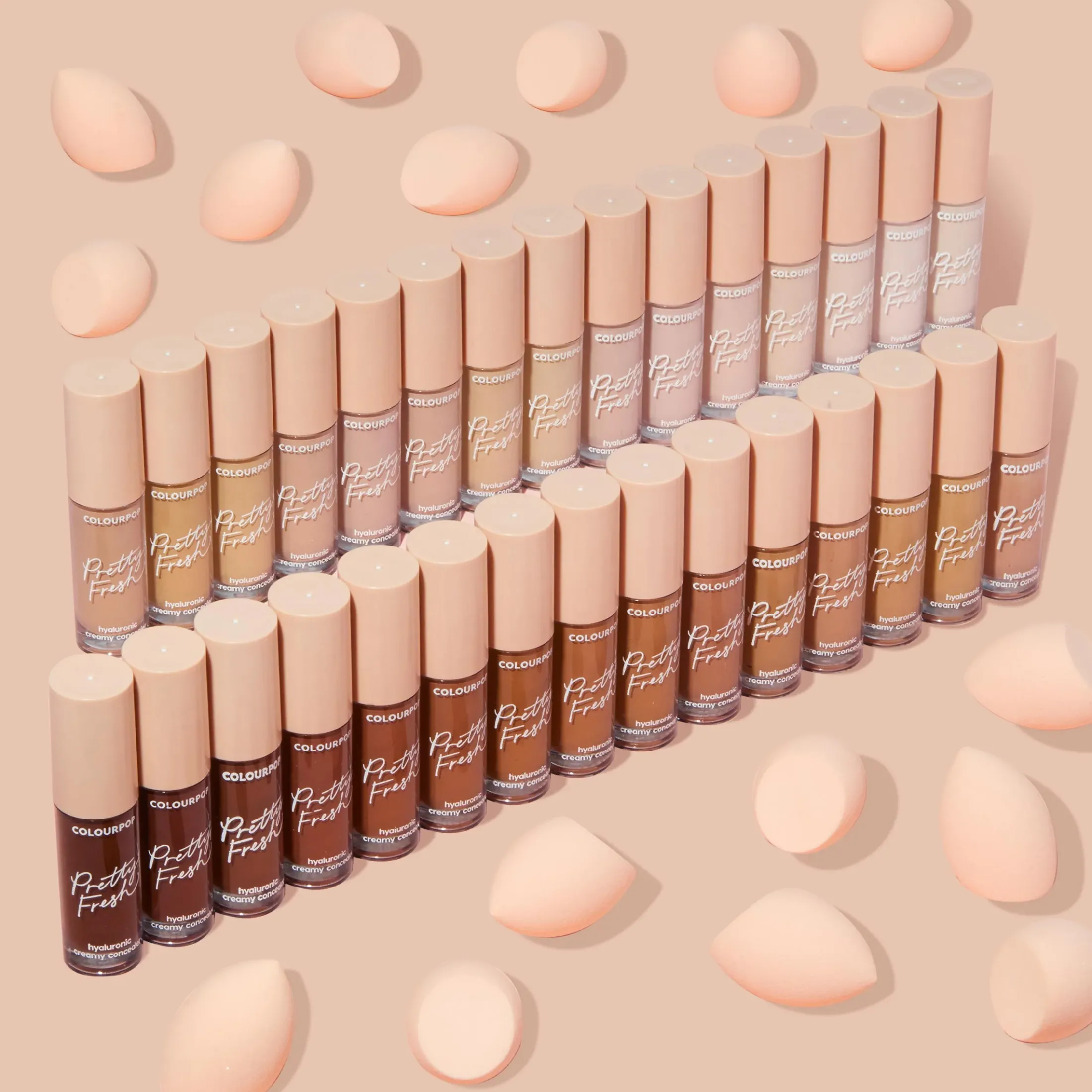ColourPop Complexion*Pretty Fresh Hyaluronic Creamy Concealer Hydrating Liquid Concealer Medium Dark 120 W