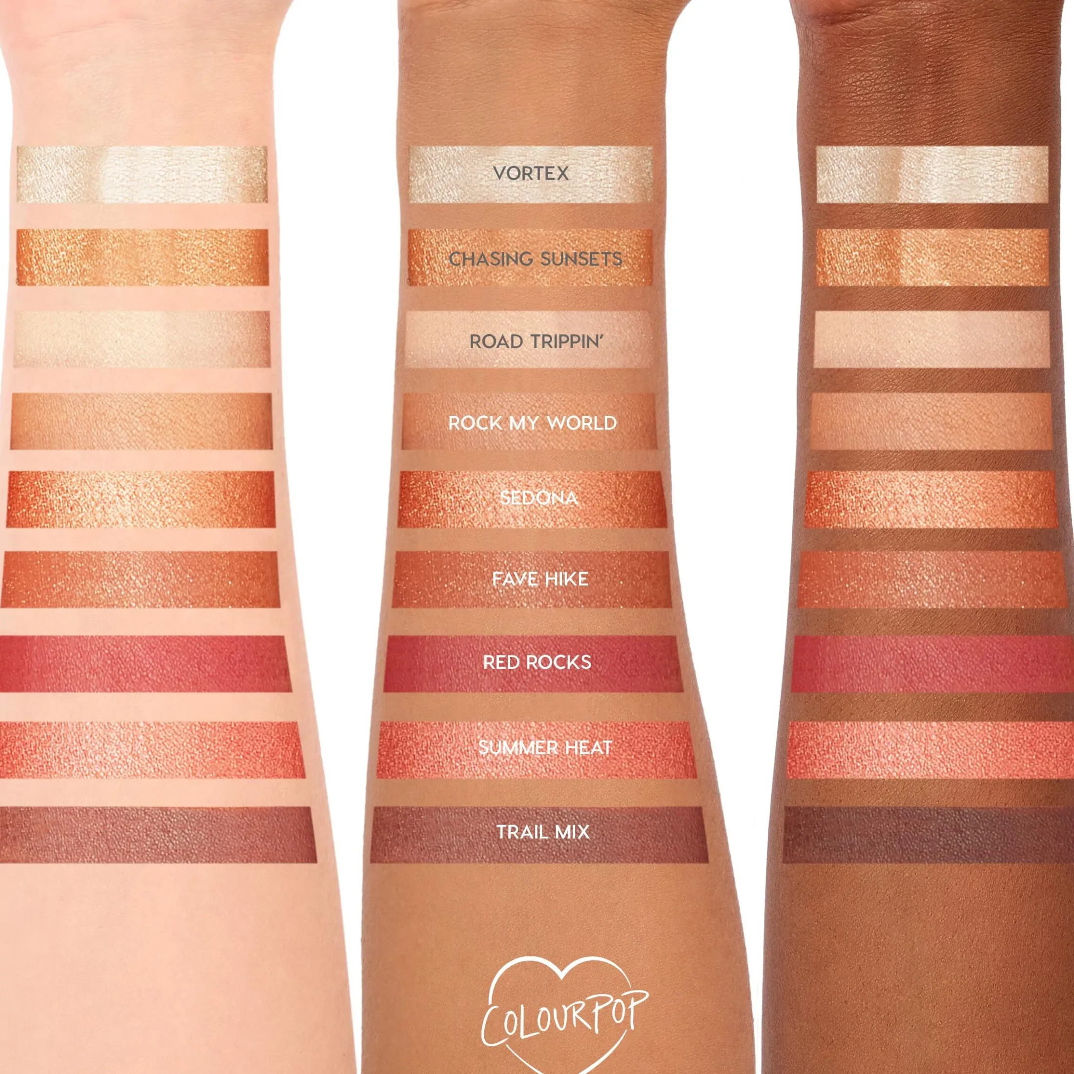 ColourPop Monochromatic Palettes|Nude Palettes*Rock On Warm Earth-Tone Palette