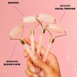 ColourPop Skincare Tools*Rose Quartz Roller Facial Globes