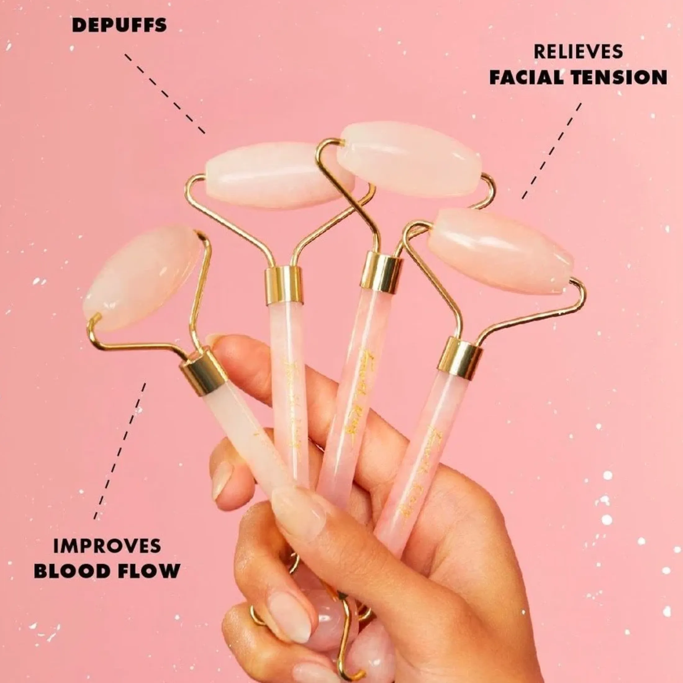 ColourPop Skincare Tools*Rose Quartz Roller Facial Globes