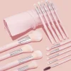 ColourPop Eye & Brow Brushes|Face Brushes*Smoke 'N Roses Brush Roll Face & Eye Brush Set
