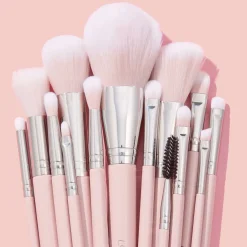 ColourPop Eye & Brow Brushes|Face Brushes*Smoke 'N Roses Brush Roll Face & Eye Brush Set