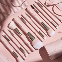 ColourPop Eye & Brow Brushes|Face Brushes*Smoke 'N Roses Brush Roll Face & Eye Brush Set