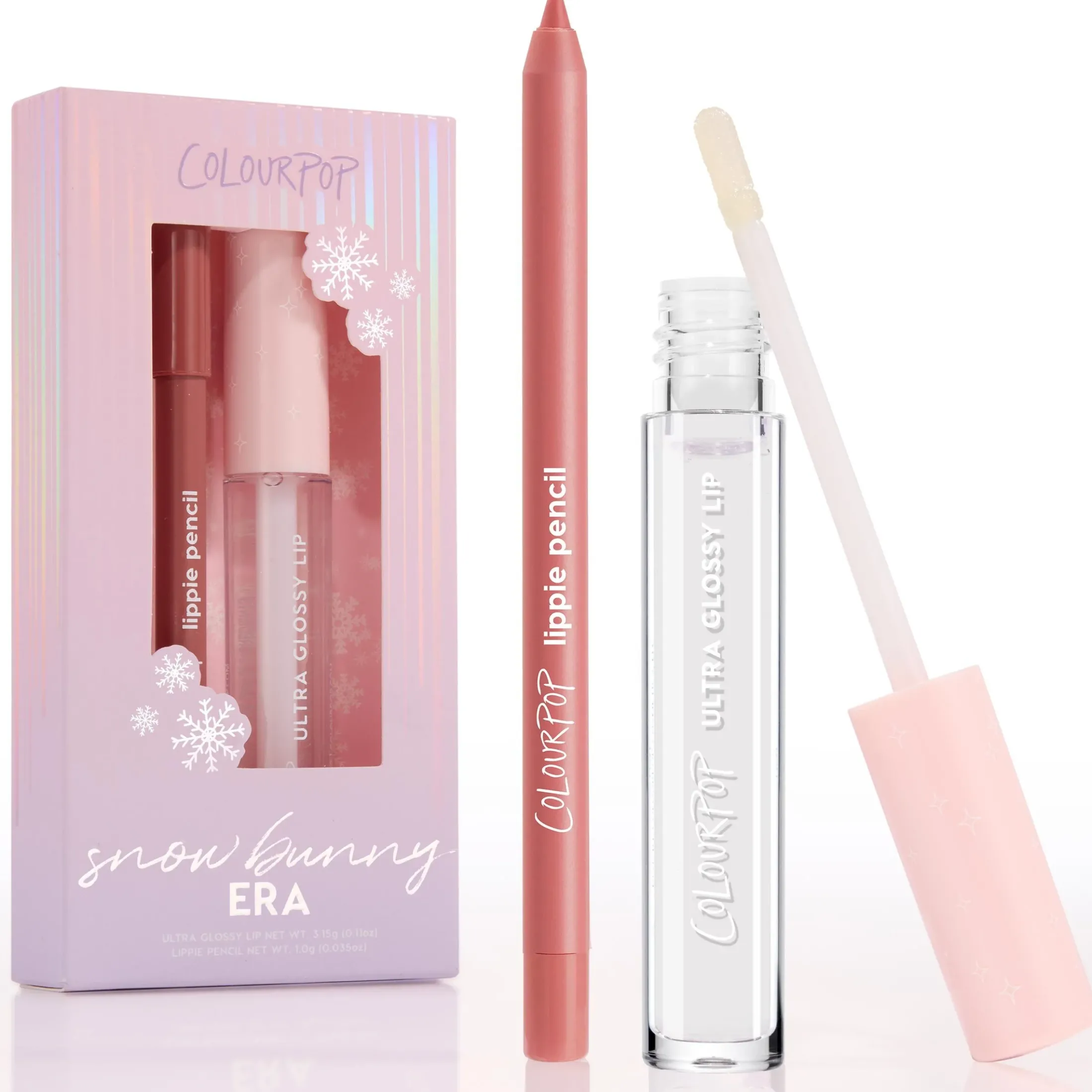 ColourPop Lip Gloss & Lip Oil|Lip Sets*Snow Bunny Era Lip liner & lip gloss kit