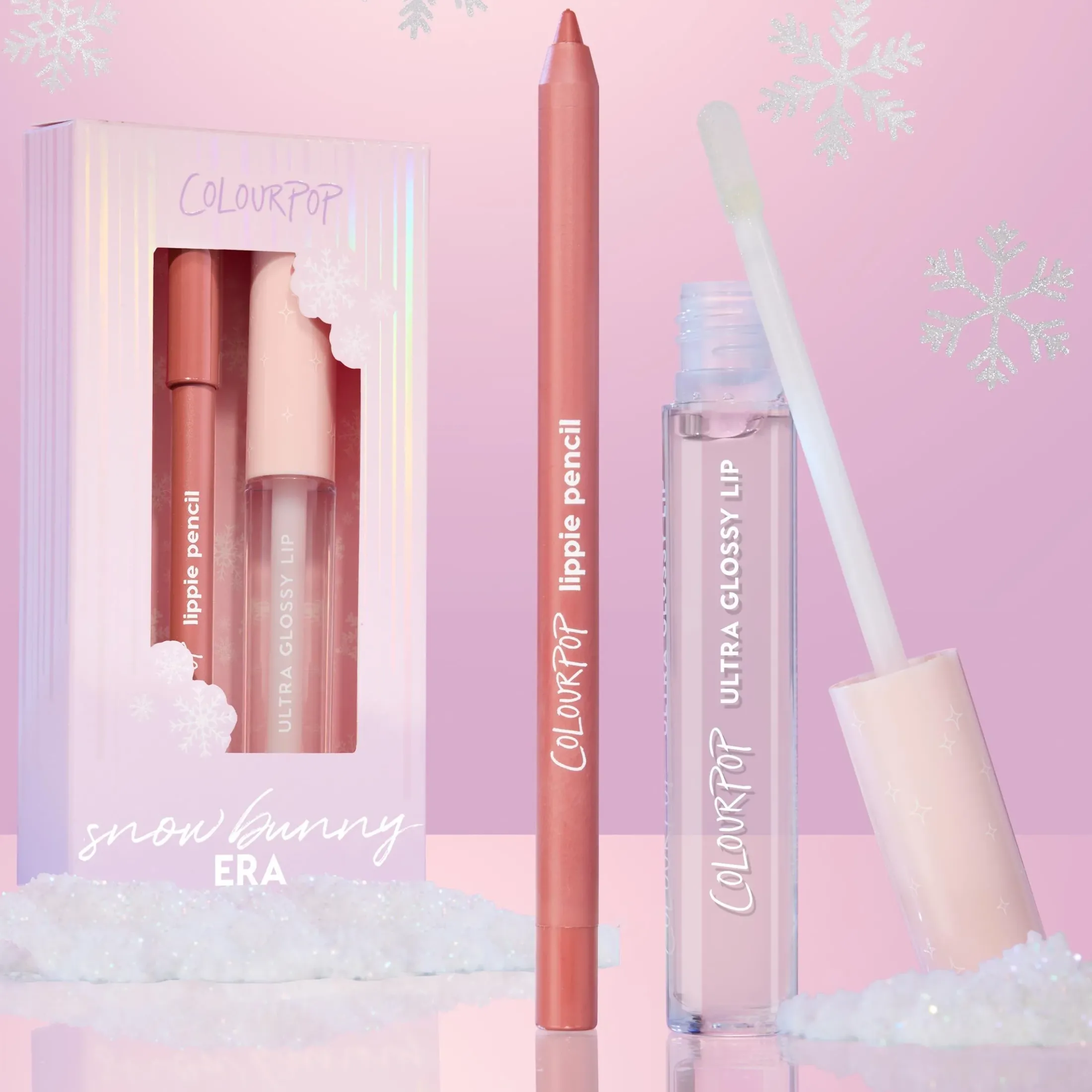 ColourPop Lip Gloss & Lip Oil|Lip Sets*Snow Bunny Era Lip liner & lip gloss kit
