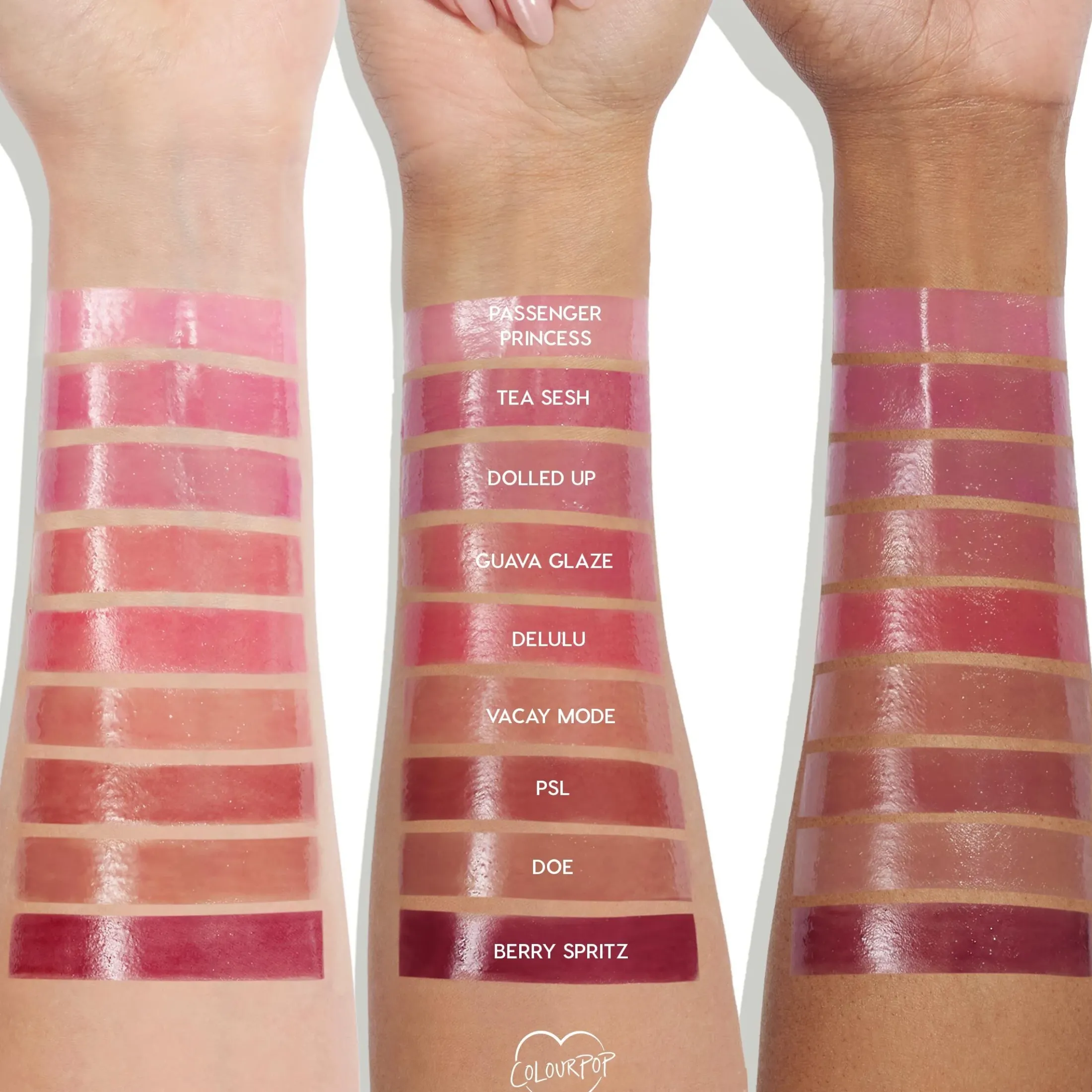 ColourPop Lip Gloss & Lip Oil*So Juicy Plumping Gloss Balm Lip Balm with Peptides Doe