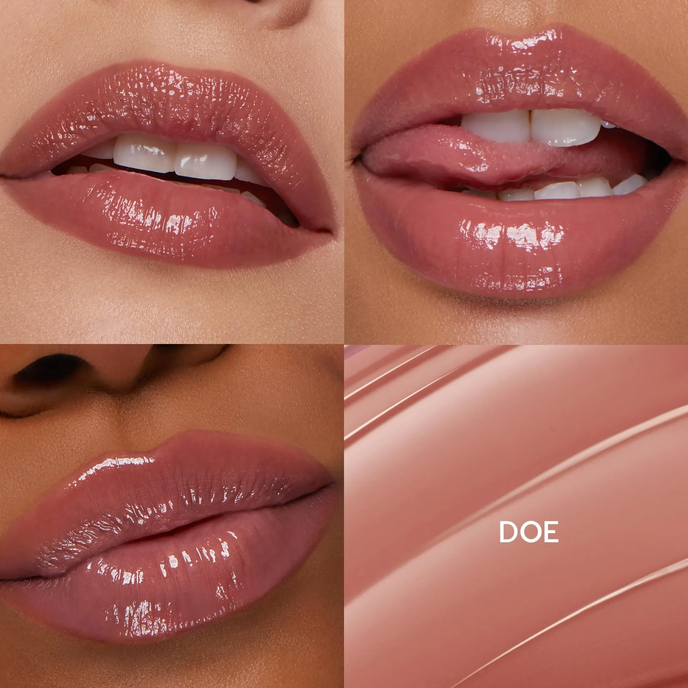 ColourPop Lip Gloss & Lip Oil*So Juicy Plumping Gloss Balm Lip Balm with Peptides Doe