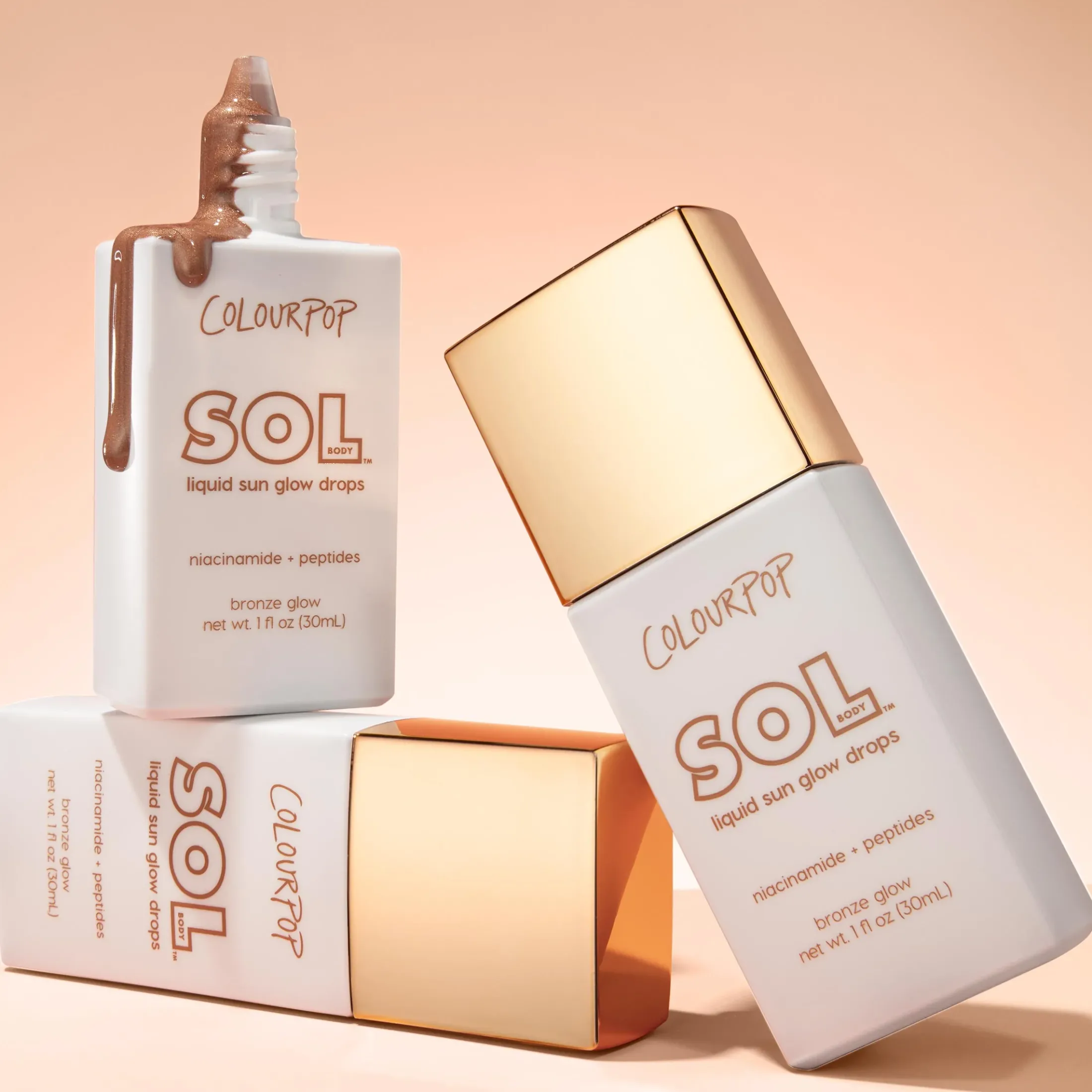 ColourPop Bronzer & Highlighter|Body*SOL Liquid Sun Glow Drops Drops Bronze Glow