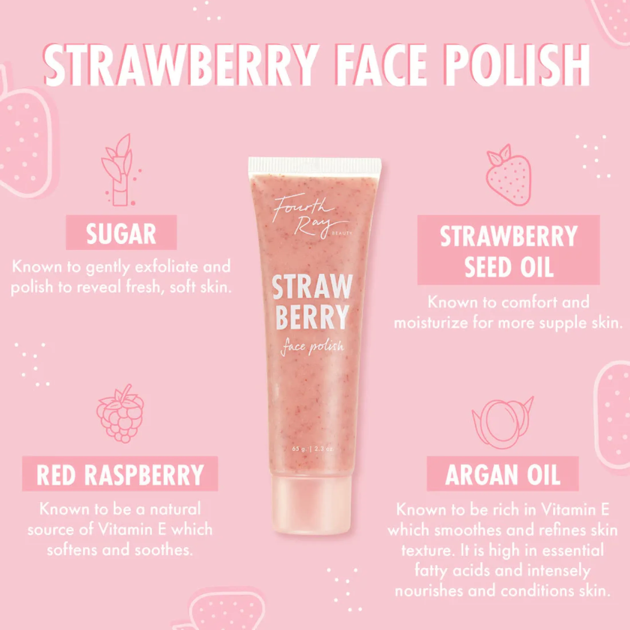 ColourPop Cleansers & Exfoliators*Strawberry Face Polish Smoothing Face Polish