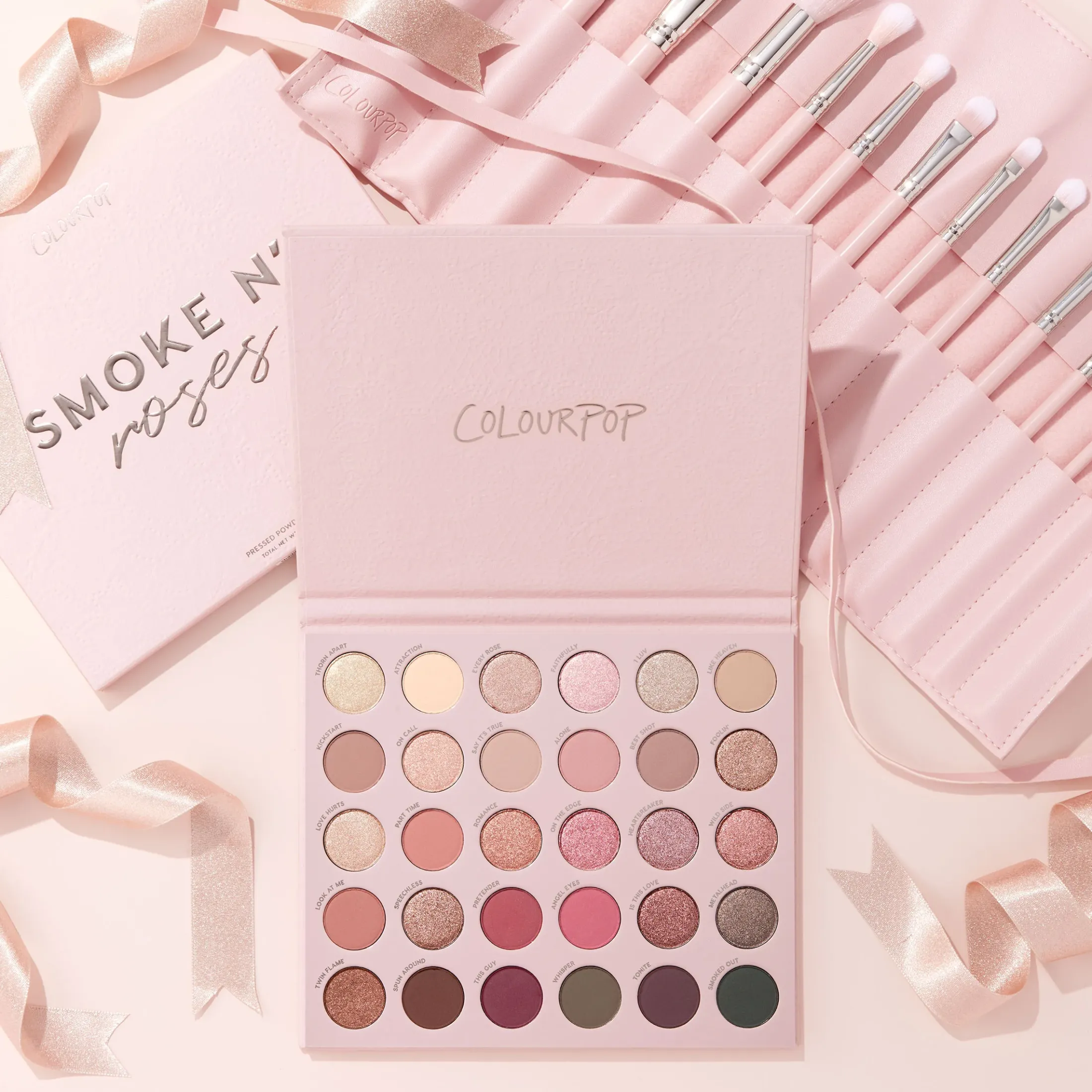 ColourPop Colorful Palettes|Eye Sets*Total Smokeshow Shadow Palette & Brush Set
