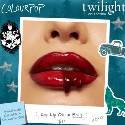 ColourPop Lip Gloss & Lip Oil*Twilight Lux Lip Oil Super-Nourishing Lip Oil Bells