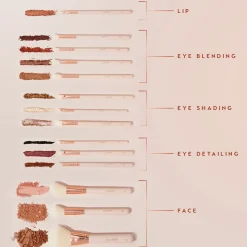 ColourPop Eye & Brow Brushes|Face Brushes*Ultimate Brush Roll Face & Eye Brush Set