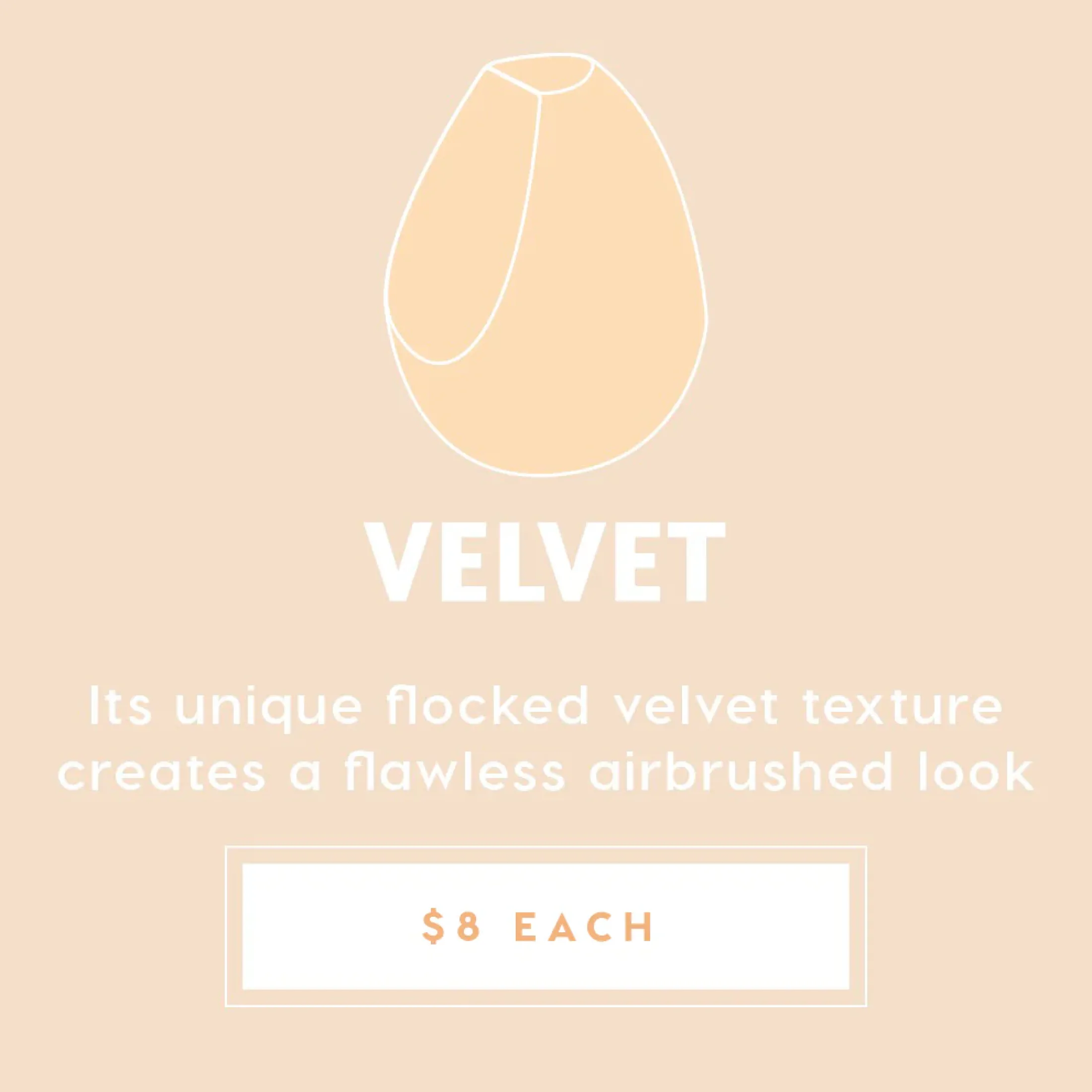 ColourPop Face Sponges*Velvet Blending Sponge Blending Sponge