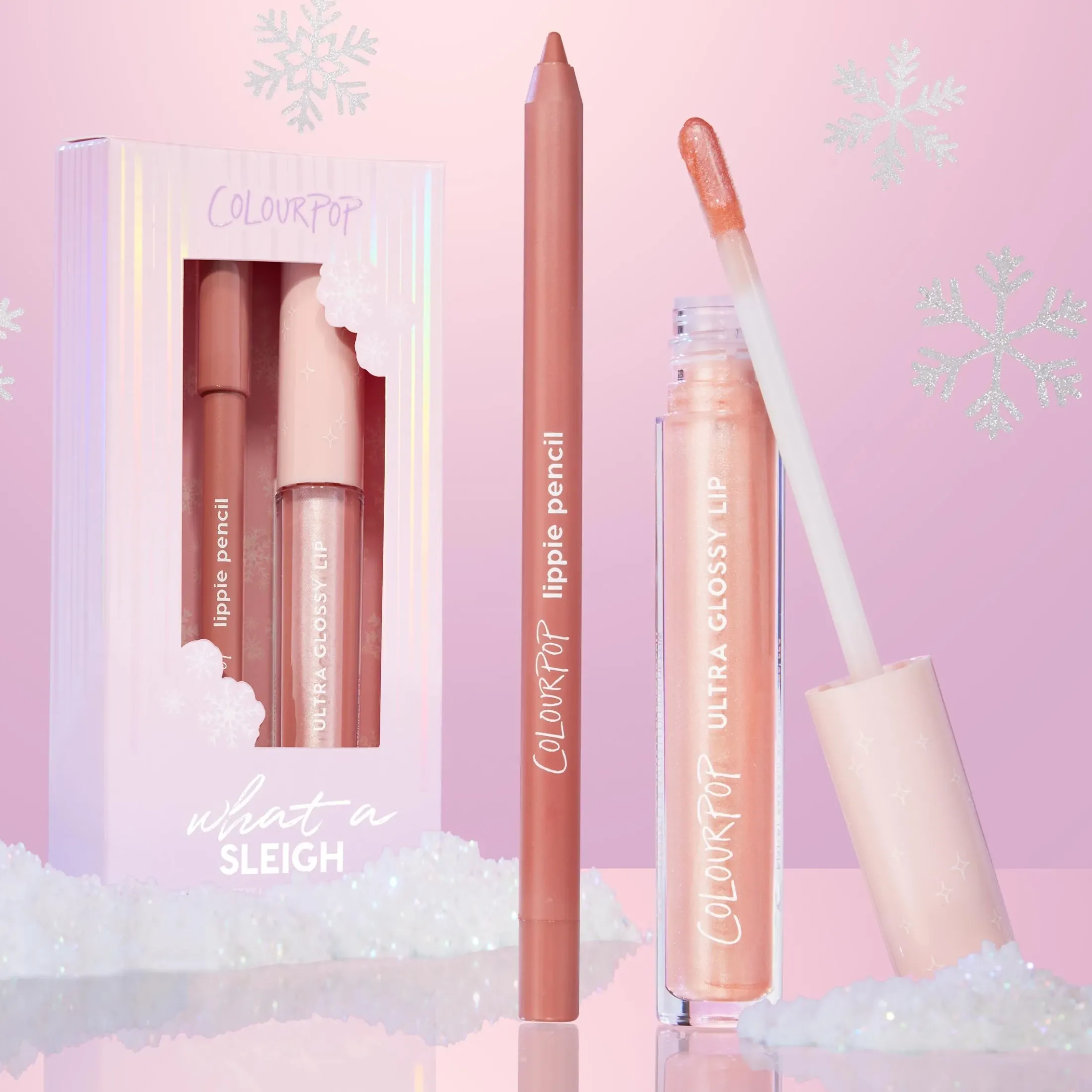 ColourPop Lip Gloss & Lip Oil|Lip Sets*What a Sleigh Lip liner & lip gloss kit