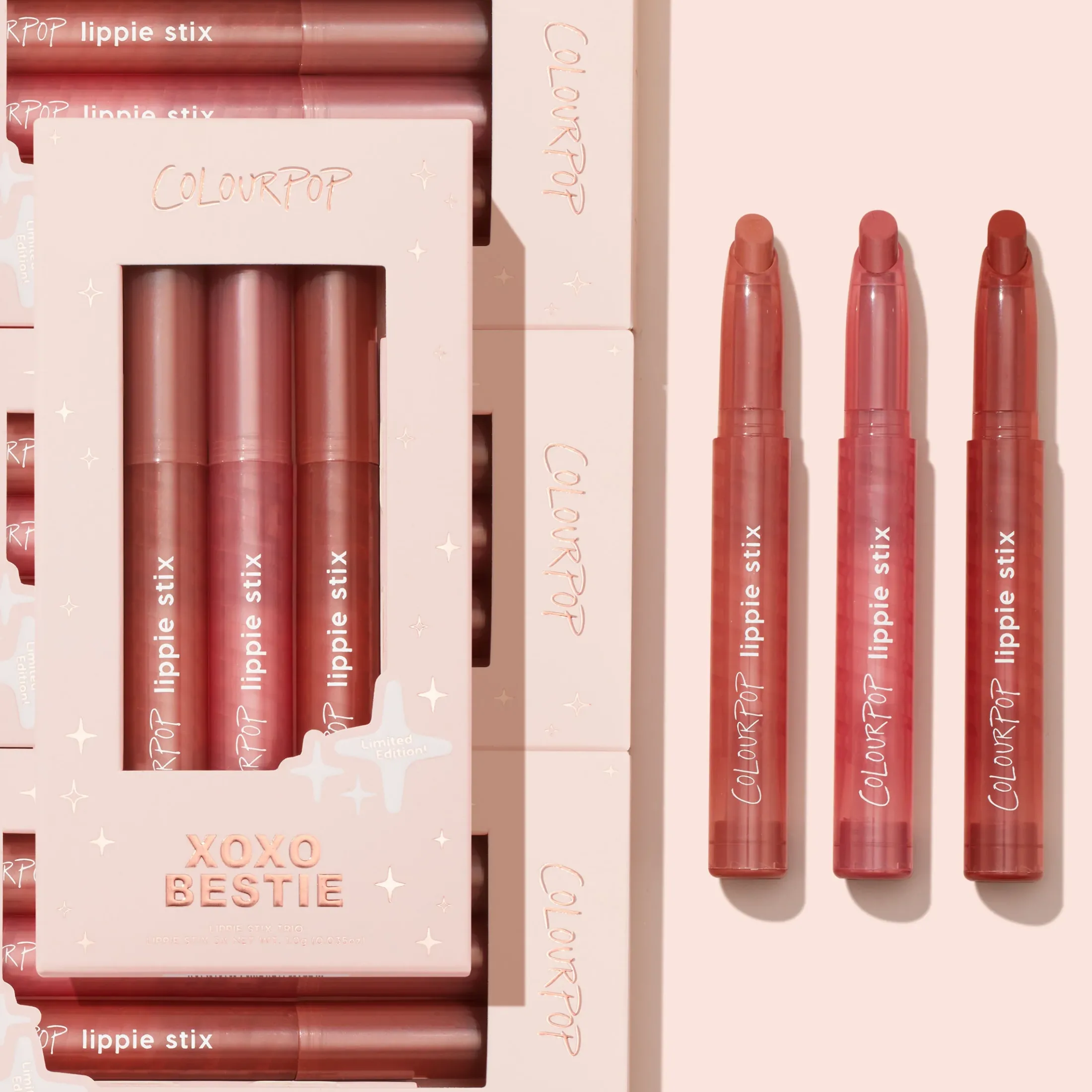 ColourPop Lipstick & Lip Stains|Lip Sets*XOXO Bestie Lippie Stix Trio